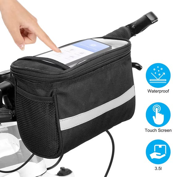 Bike Front Handlebar Bag, Waterproof Bicycle